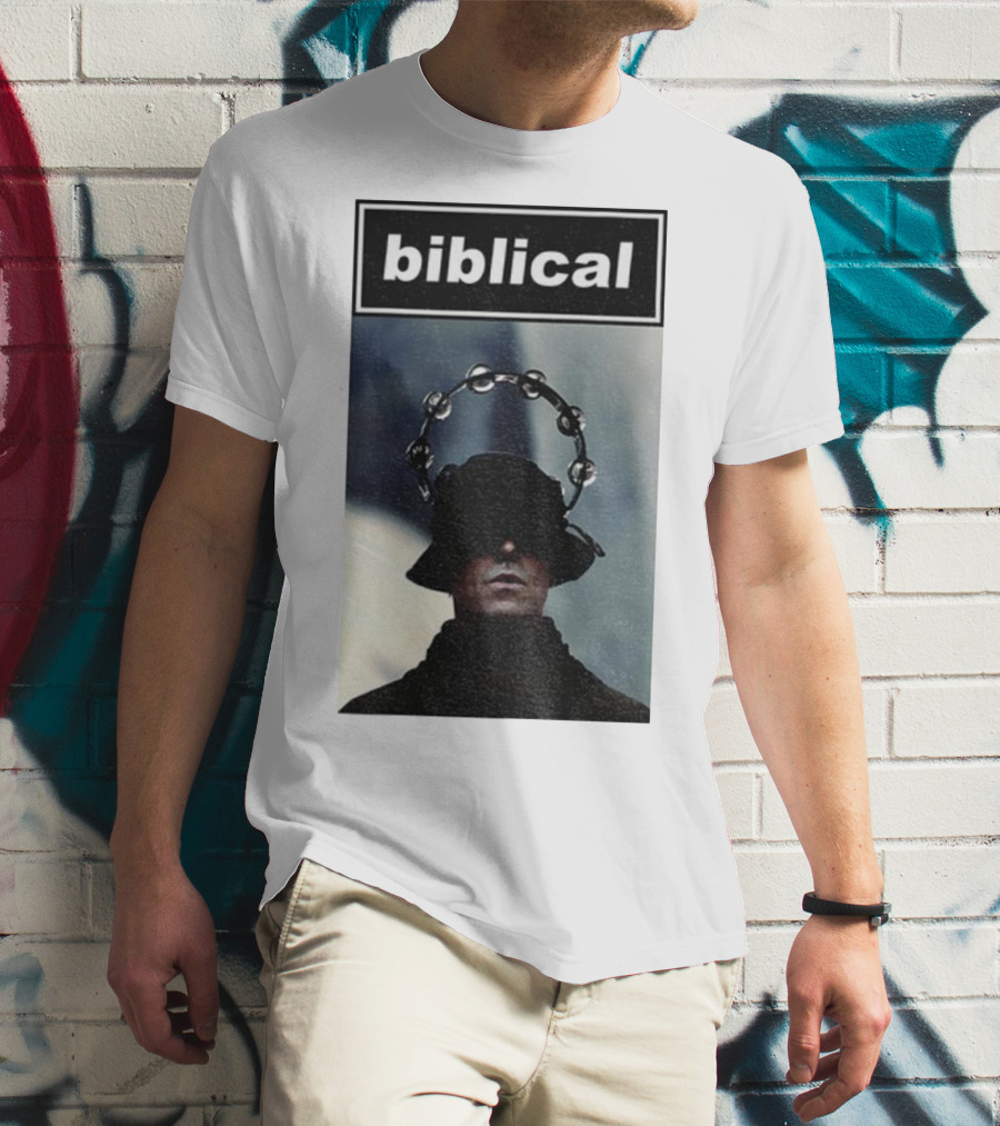 Biblical Liam Gallagher Tambourine Oasis Concert Music Lovers T-Shirt