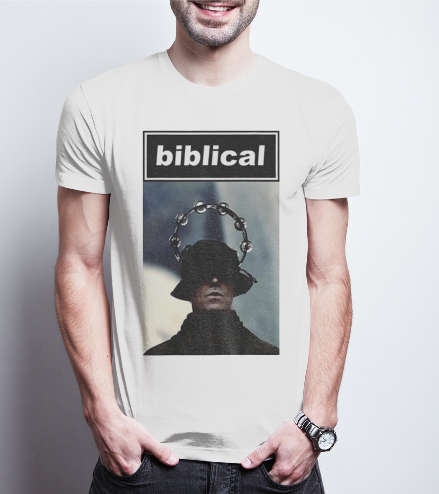 Biblical Liam Gallagher Tambourine Oasis Concert Music Lovers T-Shirt