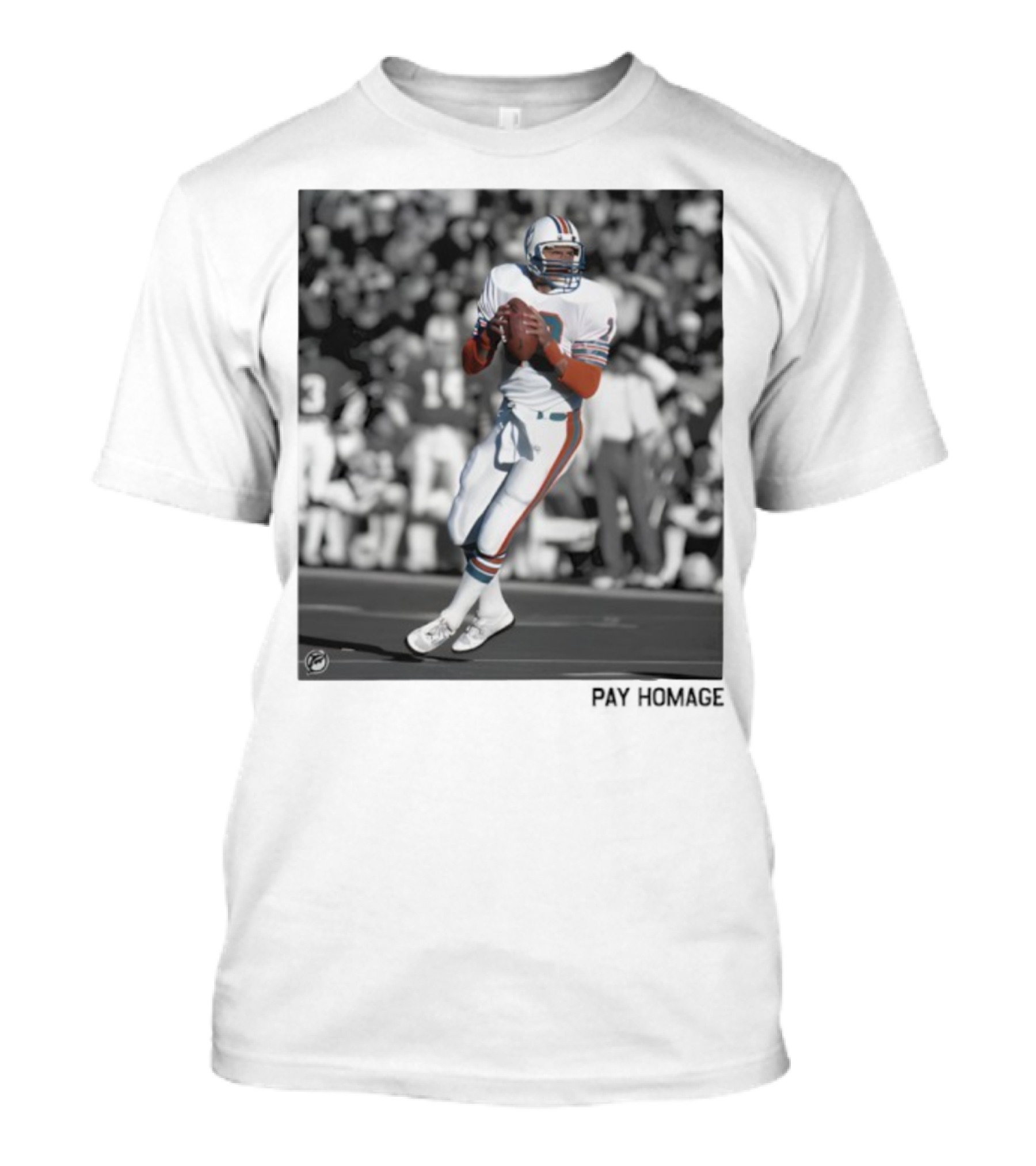 Miami Dolphins Dan Marino Ash Retro Football Legend T-Shirt