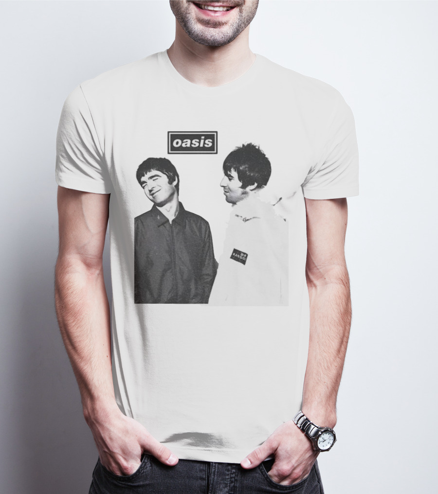 Noel Vs Liam Gallagher Oasis Band Kangol Vintage T-Shirt