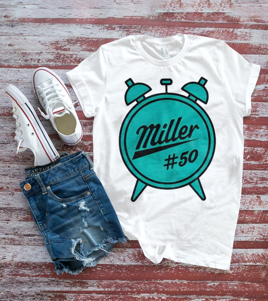 Miller Lite #50 Miller O'Clock Teal Alarm T-Shirt