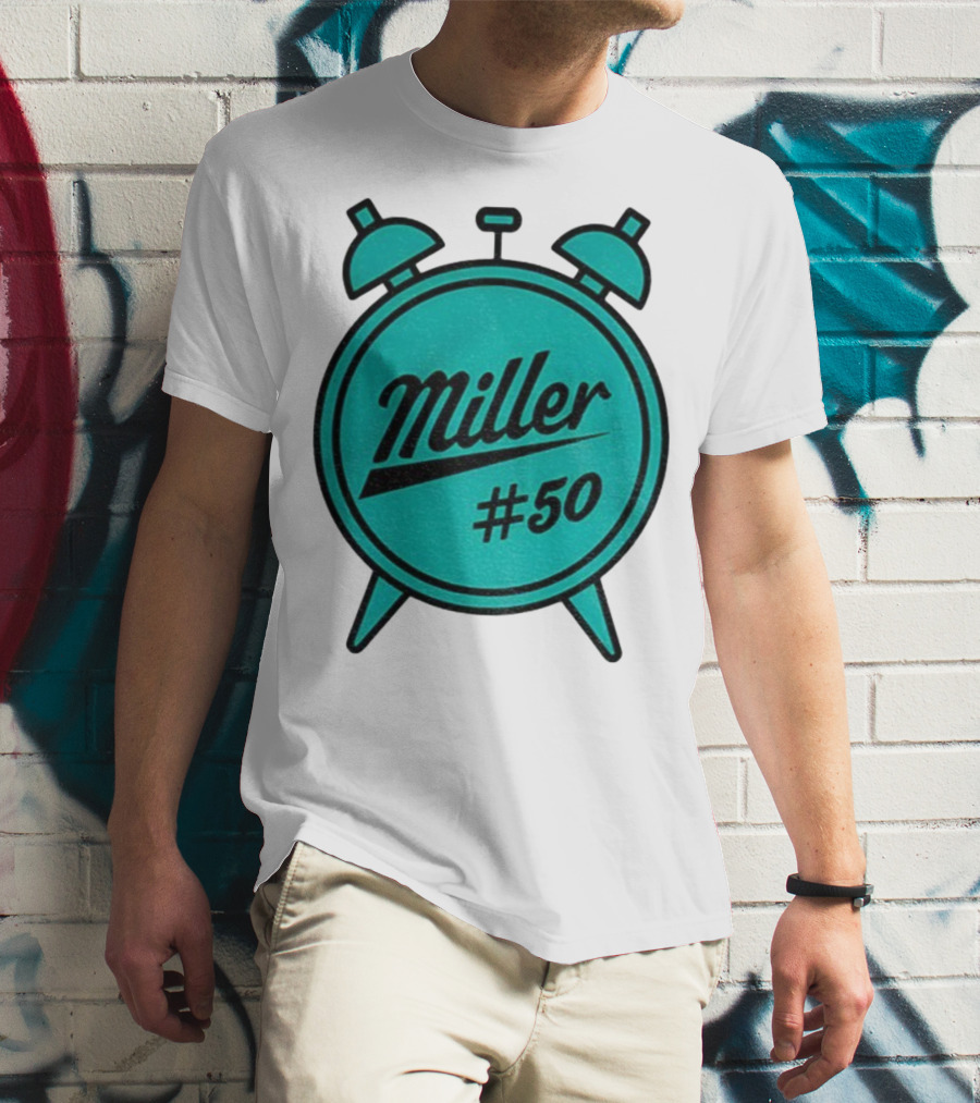 Miller Lite #50 Miller O'Clock Teal Alarm T-Shirt