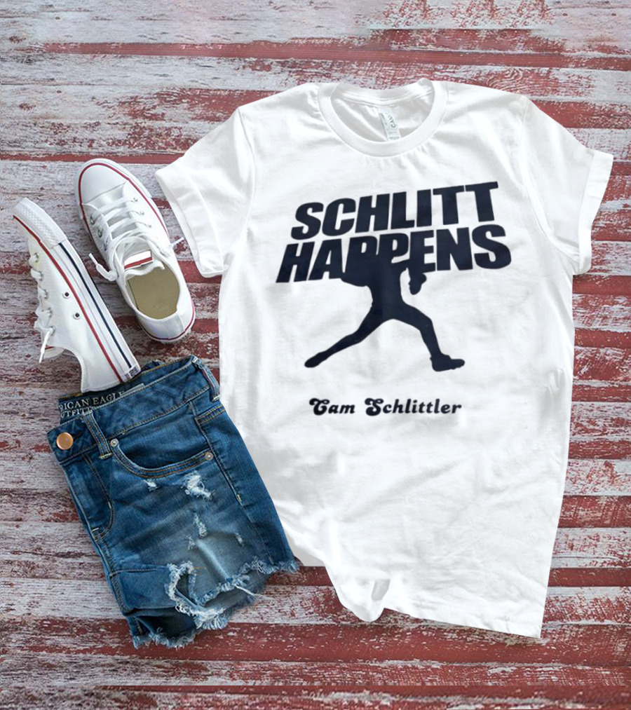 New York Baseball Schlitt Happens Cam Schlittler T-Shirt
