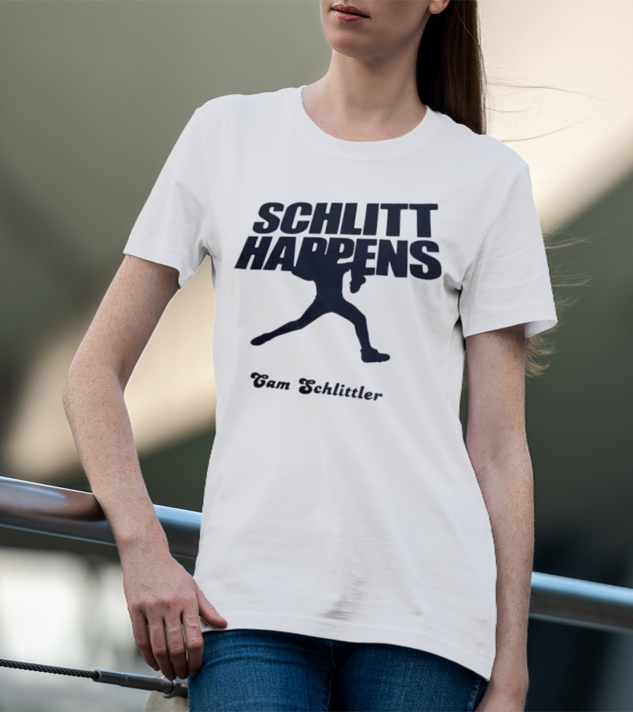 New York Baseball Schlitt Happens Cam Schlittler T-Shirt
