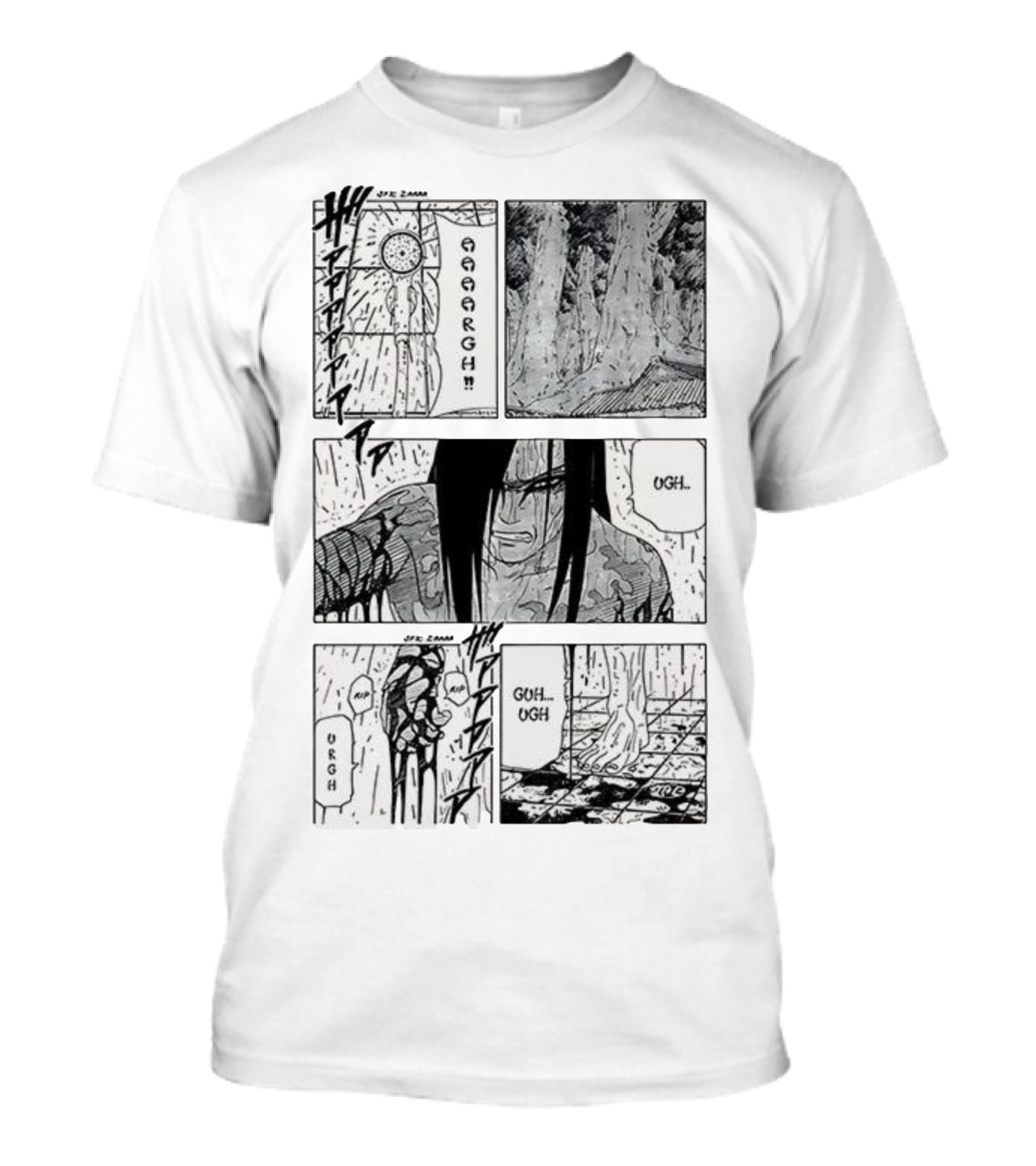 Orochimaru Legendary Sannin Manga Panels Ugh Aaargh Moments T-Shirt