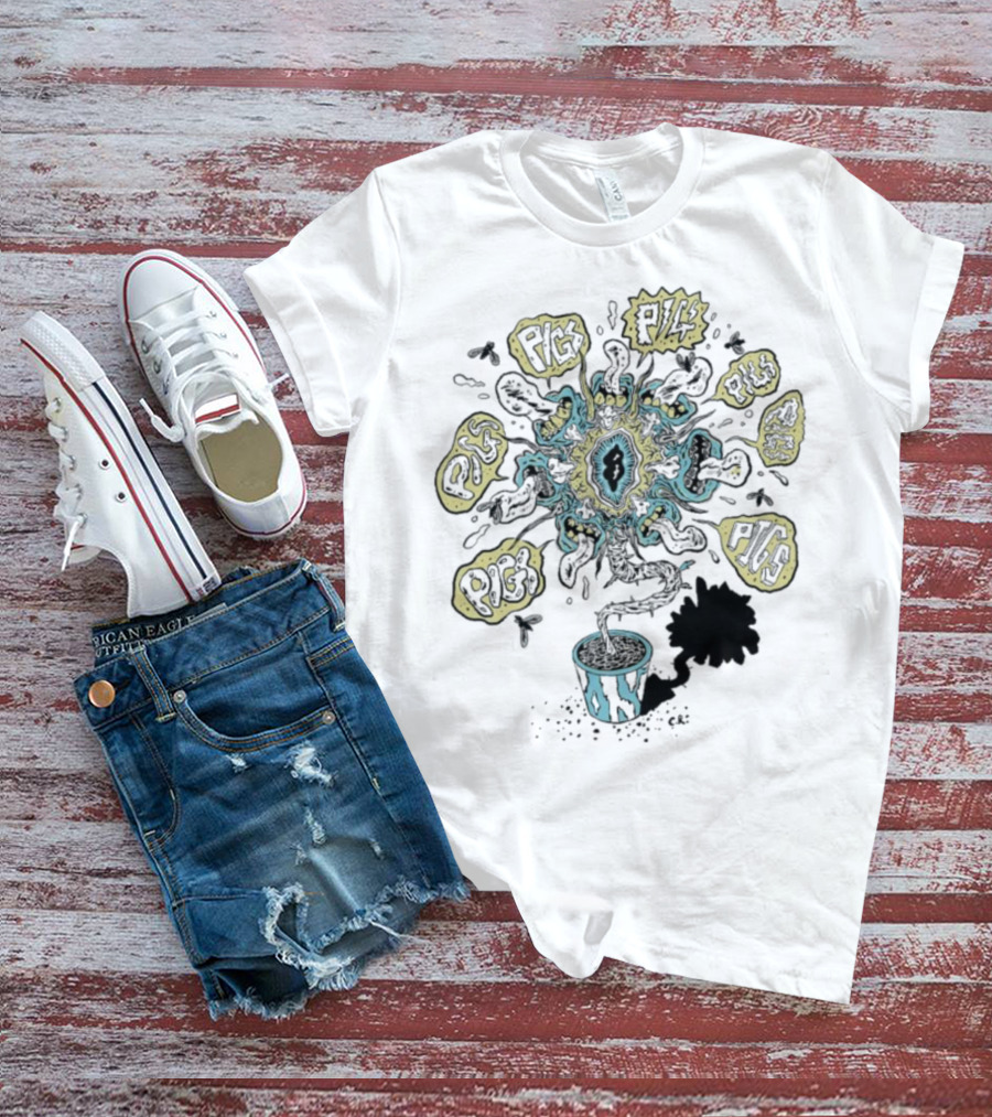 Pigs X7 Psychedelic Plantpot Blast T-Shirt