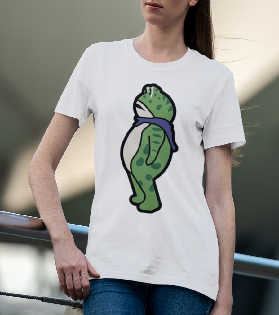 Portland Frog Protester Retro Funny Scarf T-Shirt