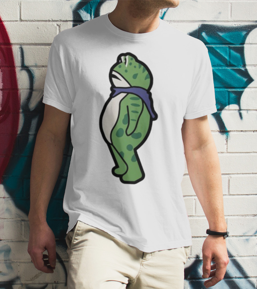 Portland Frog Protester Retro Funny Scarf T-Shirt
