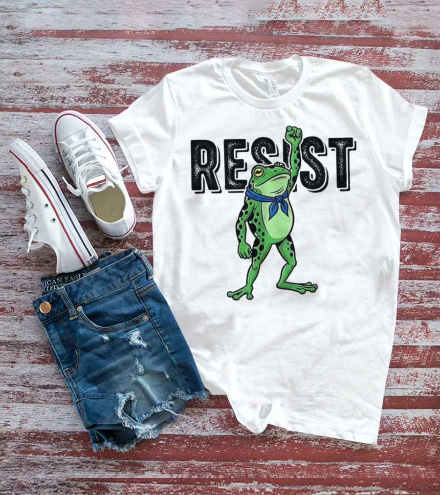 Portland Frog Resist Fist Bandana T-Shirt