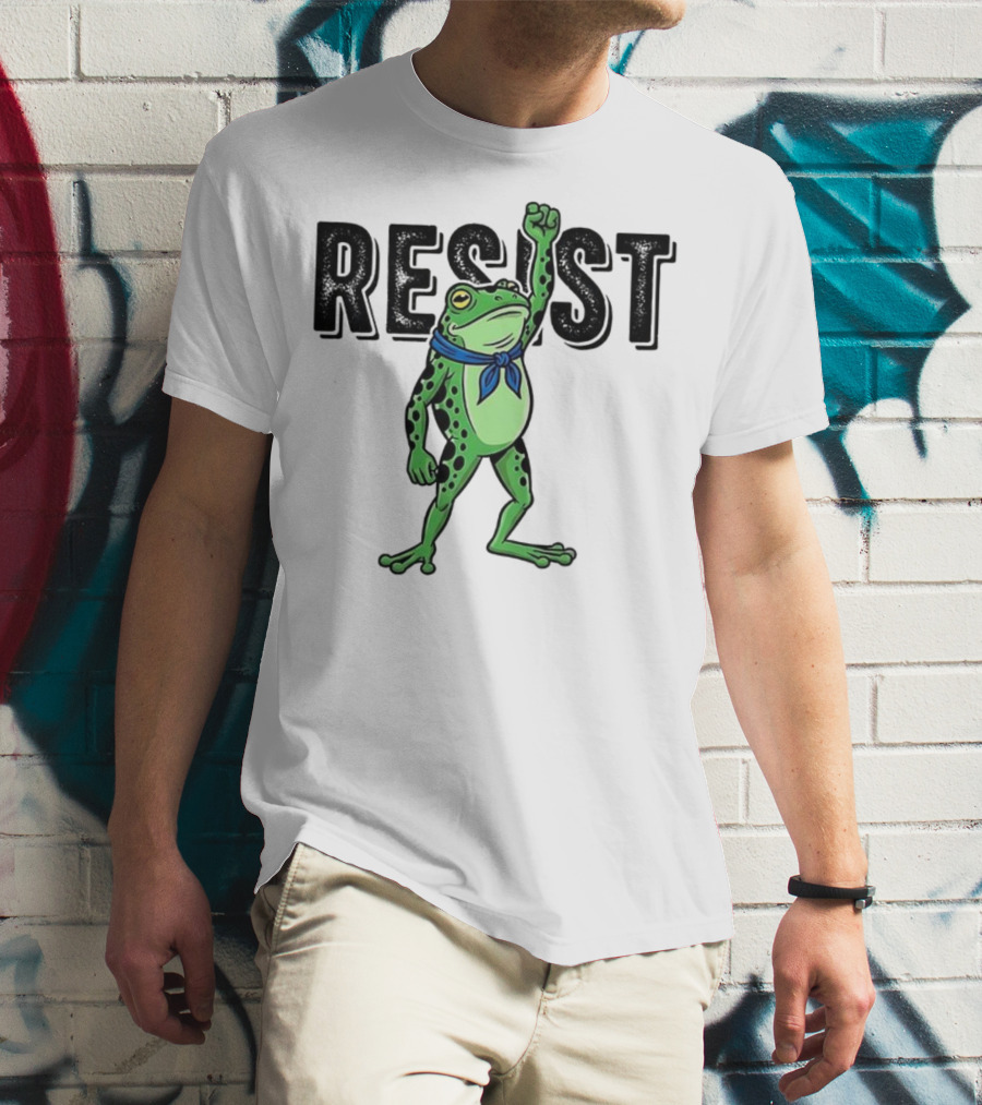 Portland Frog Resist Fist Bandana T-Shirt