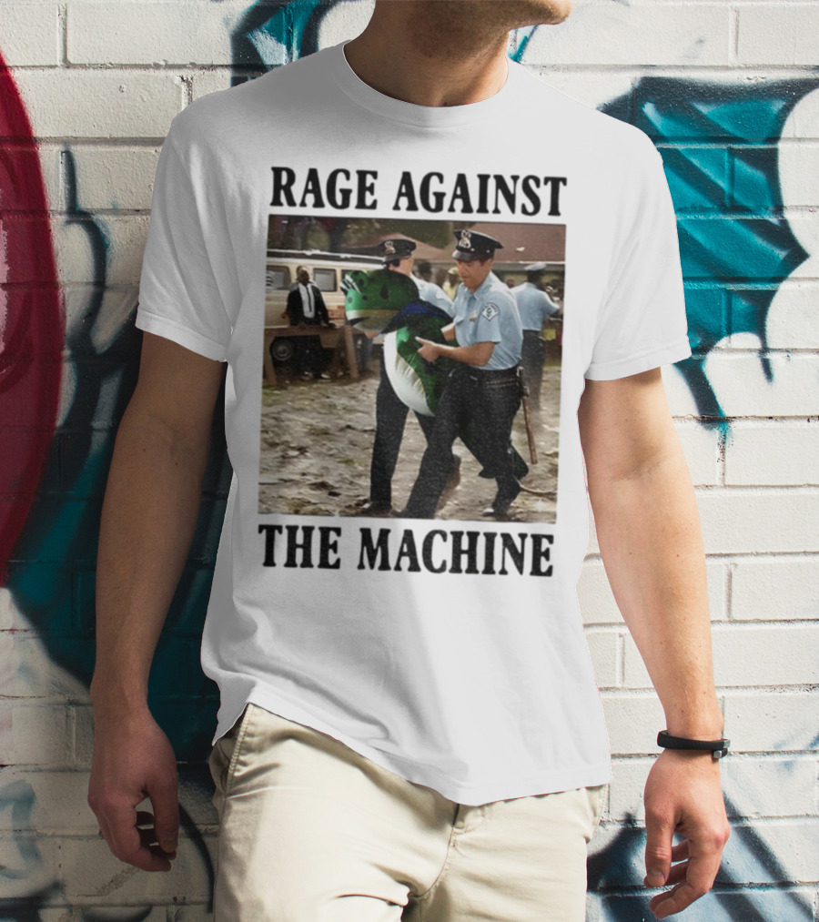 Rage Against The Machine Frog Police Scene Portland T-Shirt