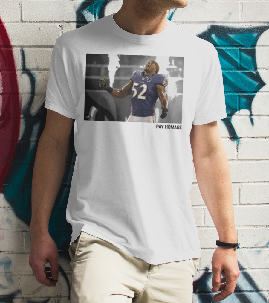 Ray Lewis Baltimore Ravens Legendary Passion NFL 52 T-Shirt