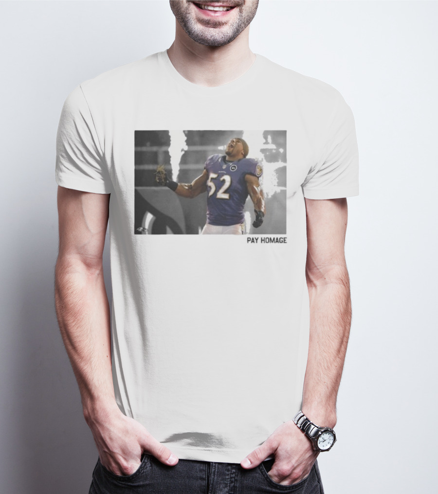 Ray Lewis Baltimore Ravens Legendary Passion NFL 52 T-Shirt