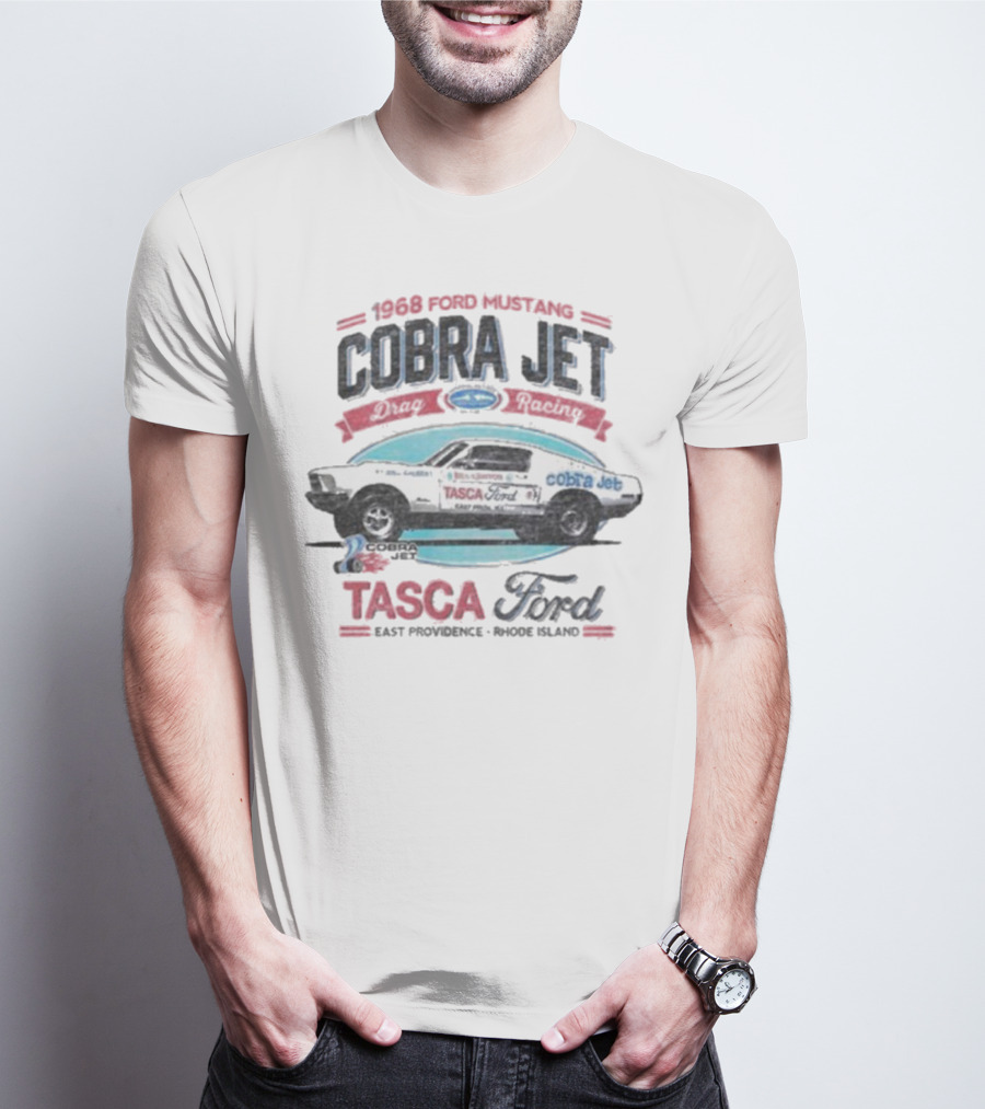 1968 Ford Mustang Cobra Jet Tasca Ford East Providence Rhode Island T-Shirt
