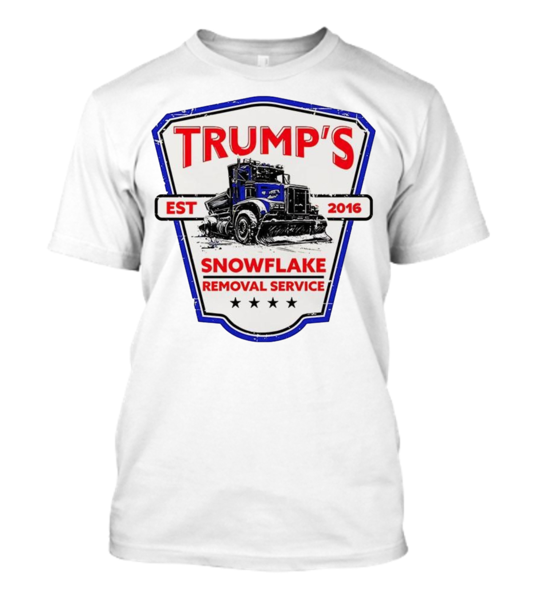 Trump’s Snowflake Removal Service EST 2016 Truck Shield T-Shirt