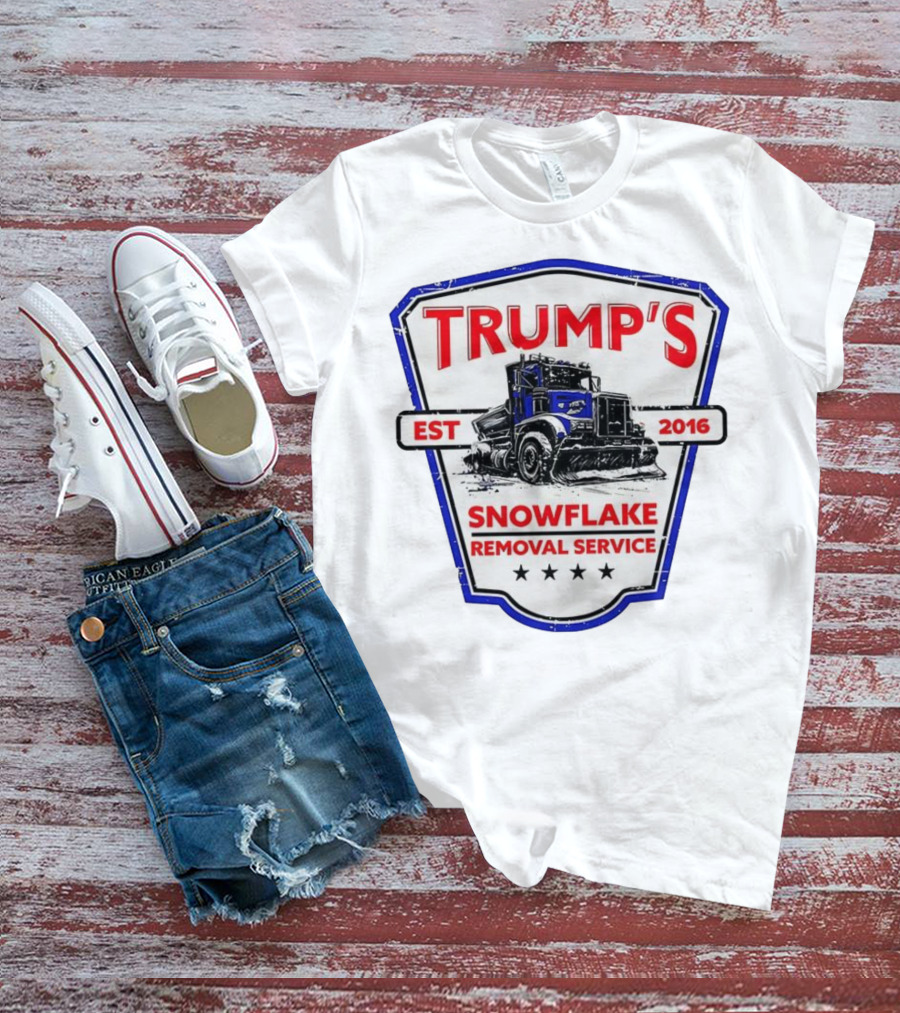Trump’s Snowflake Removal Service EST 2016 Truck Shield T-Shirt