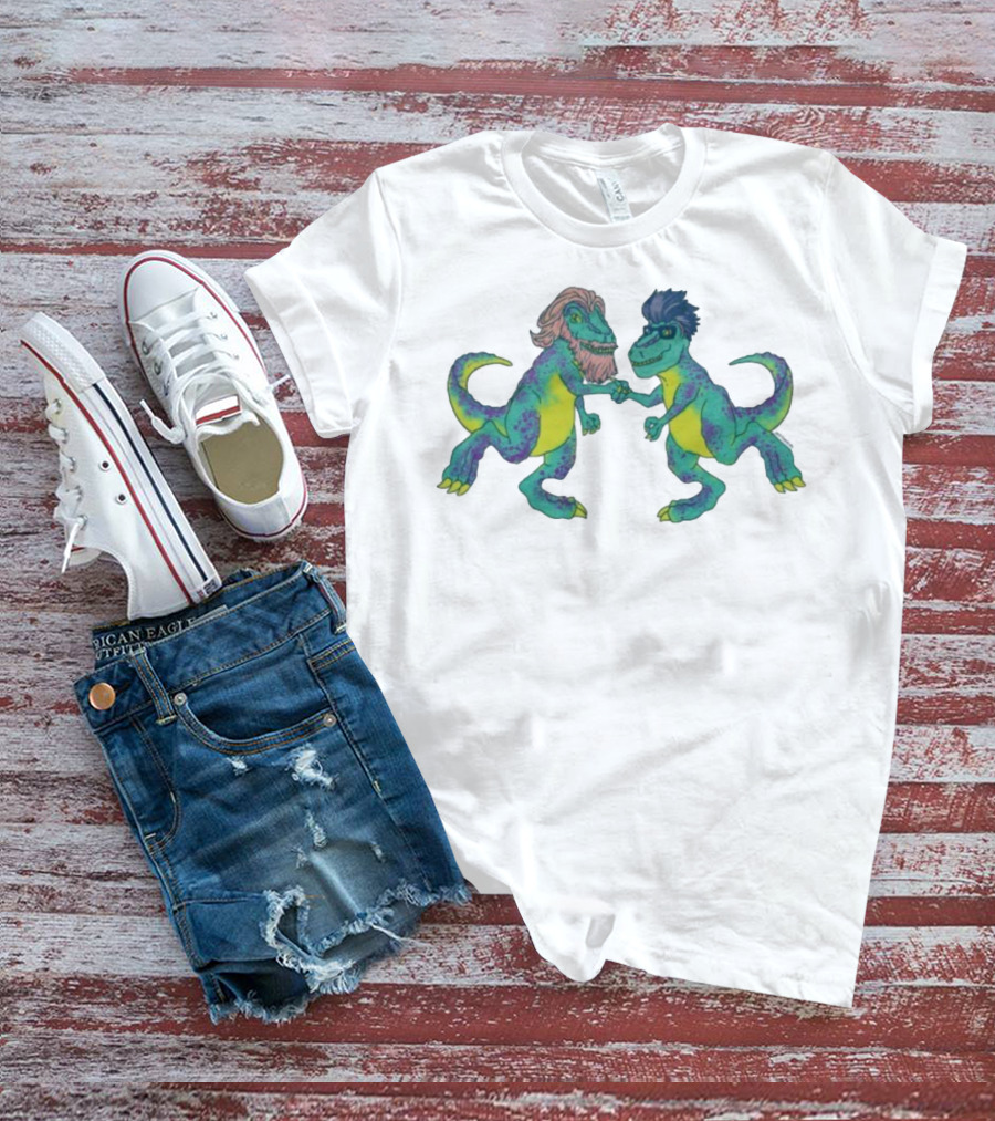 Tyrannosaurus Rhett & Link Dinosaur Handshake T-Shirt