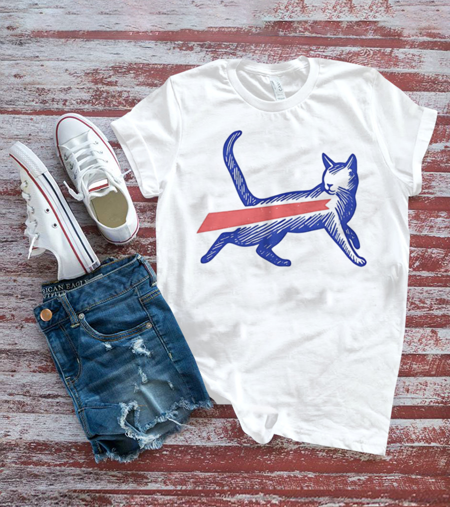 Buffalo Bills Football Cat Logo Design T-Shirt