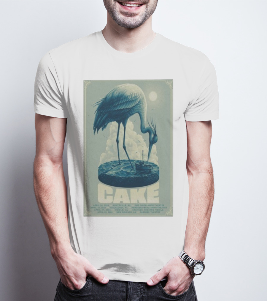 Cake Show 2026 Tour Alabama Louisiana Huntsville Tuscaloosa Mobile New Orleans Saenger Theatre Mercedes-Benz Orion Amphitheater T-Shirt