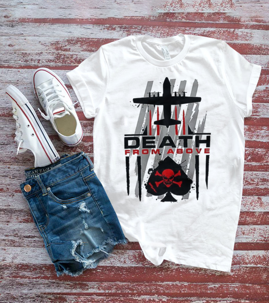 Death From Above Hercules Ace Of Spades Skull And Crossbones T-Shirt