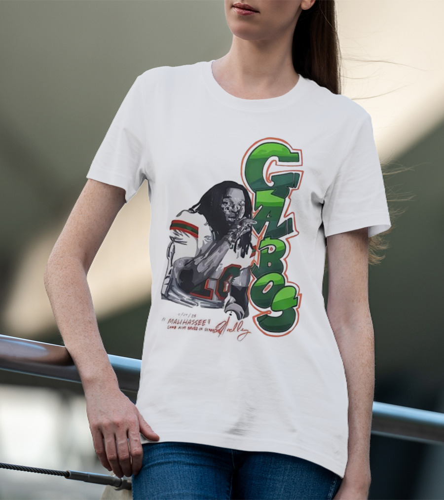 Malachi Toney Gabos Miami Hurricanes Malihassee Signature T-Shirt