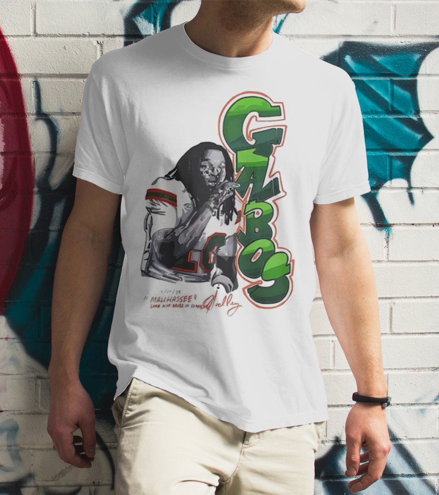Malachi Toney Gabos Miami Hurricanes Malihassee Signature T-Shirt