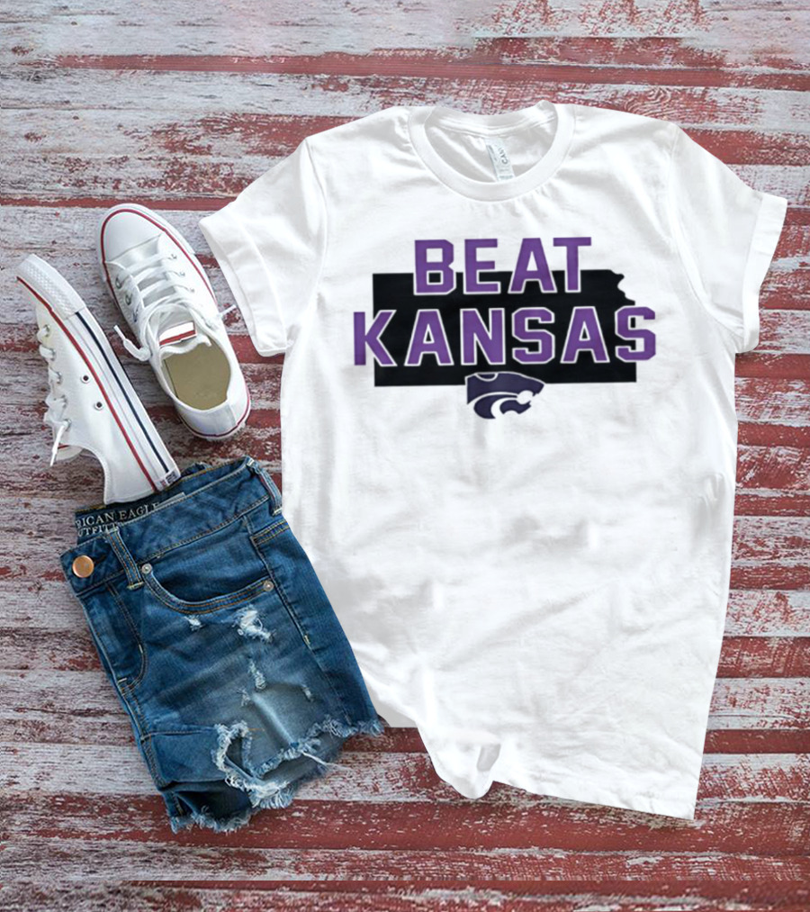 Beat Kansas K-State Wildcats Fans Spirit T-Shirt
