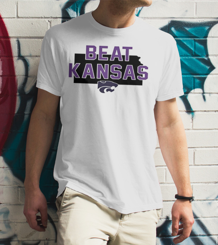 Beat Kansas K-State Wildcats Fans Spirit T-Shirt