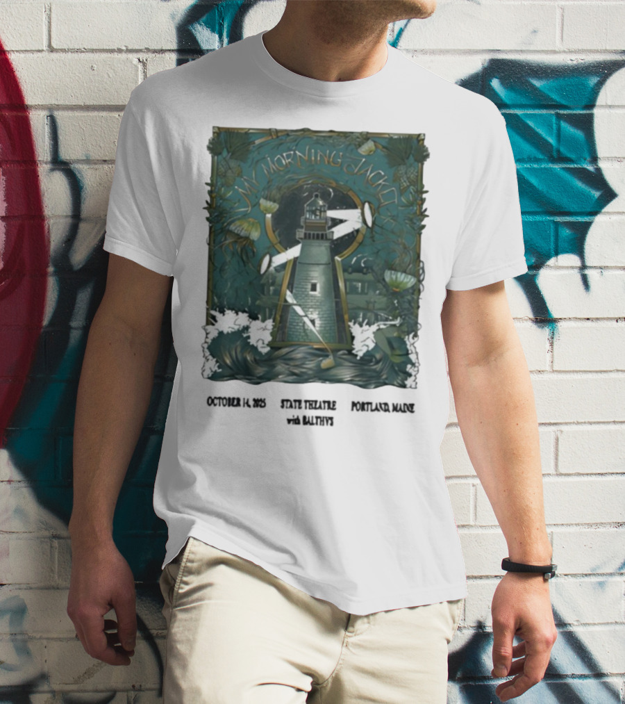 My Morning Jacket Lighthouse Portland ME October 2025 T-Shirt