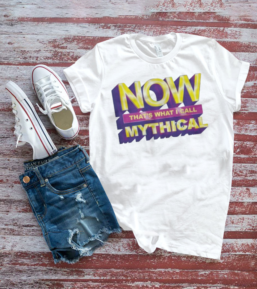 NOW That’s What I Call Mythical Retro 3D Text Style T-Shirt