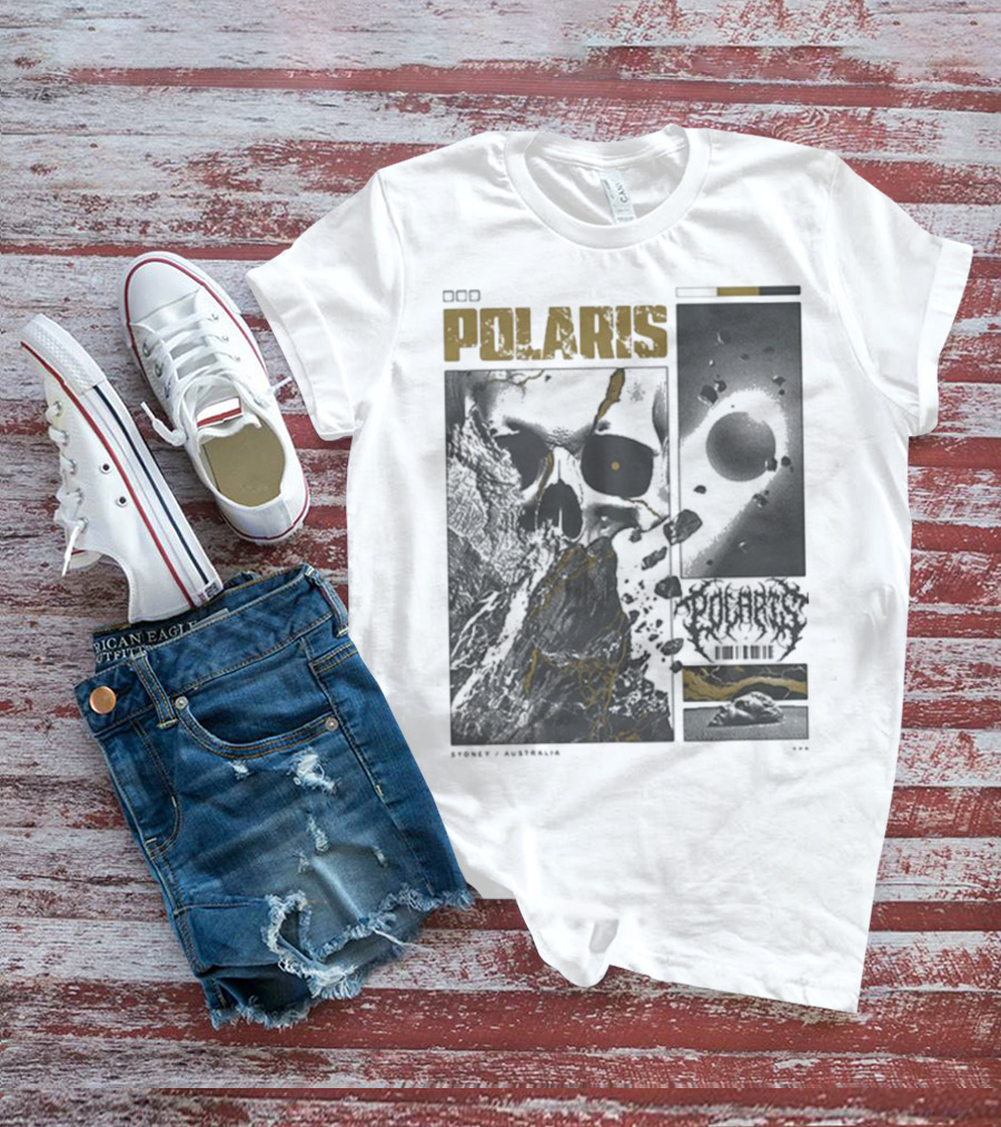 Polaris Kintsugi Skull Eclipse Aesthetic T-Shirt
