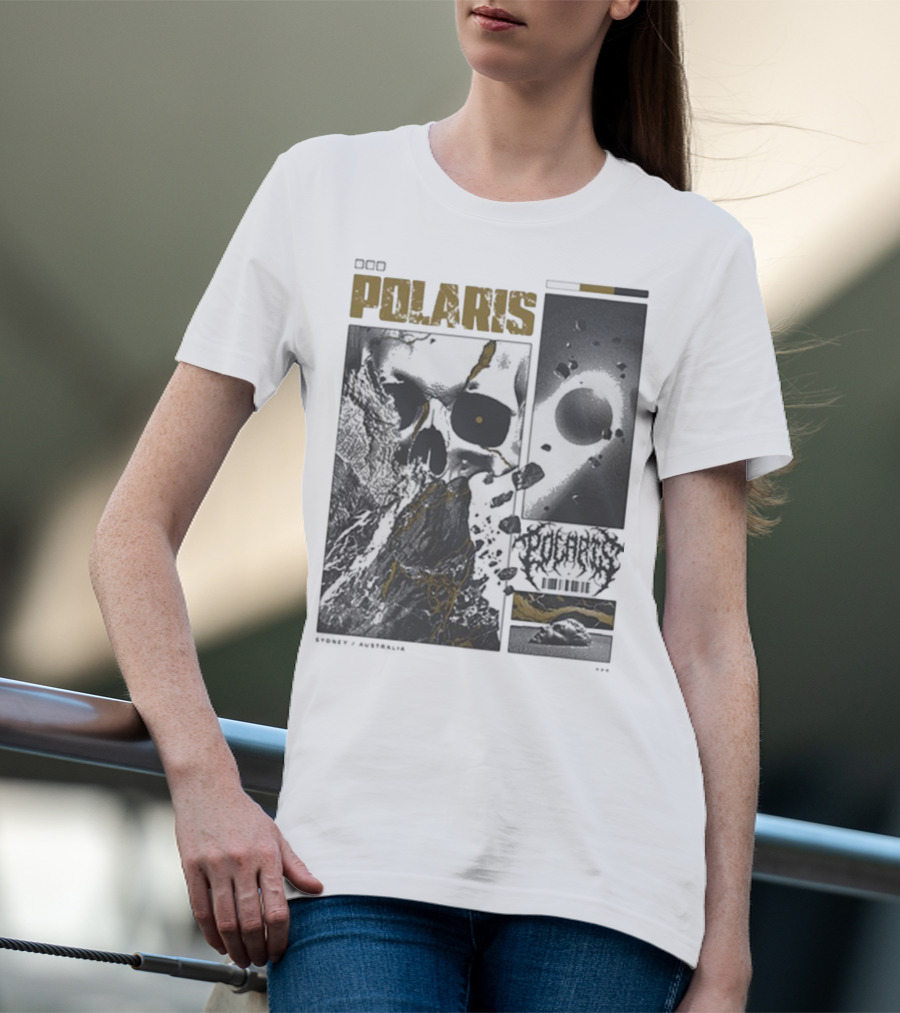 Polaris Kintsugi Skull Eclipse Aesthetic T-Shirt