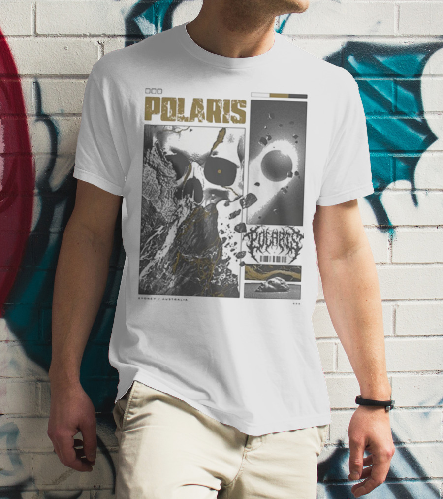Polaris Kintsugi Skull Eclipse Aesthetic T-Shirt