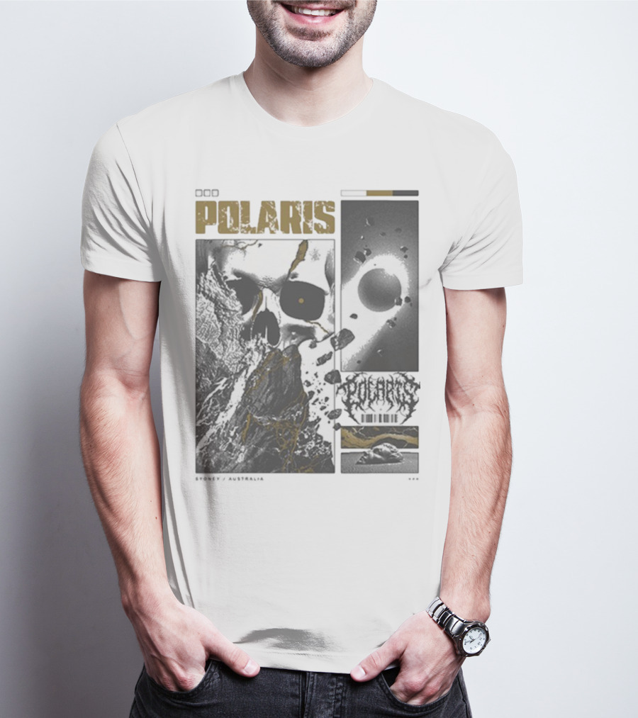 Polaris Kintsugi Skull Eclipse Aesthetic T-Shirt