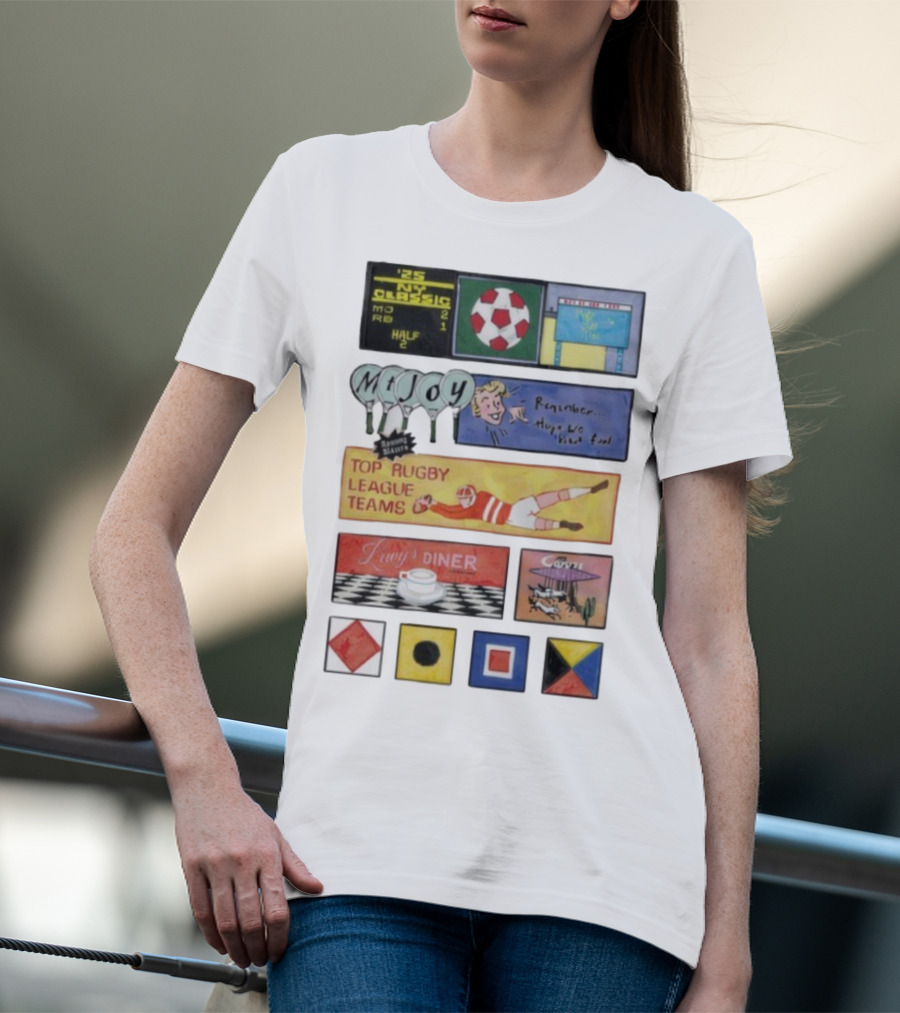 Rowing Blazers X Mt. Joy Top Rugby League Teams Vintage Sports Collaboration T-Shirt