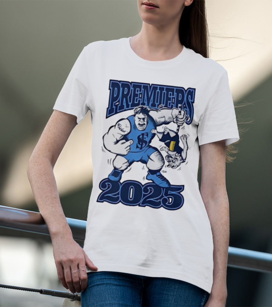 Sturt Football Club Premiers 2025 Mascot Victory Image T-Shirt