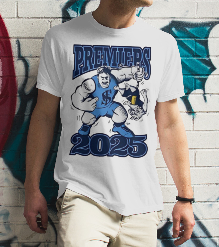 Sturt Football Club Premiers 2025 Mascot Victory Image T-Shirt