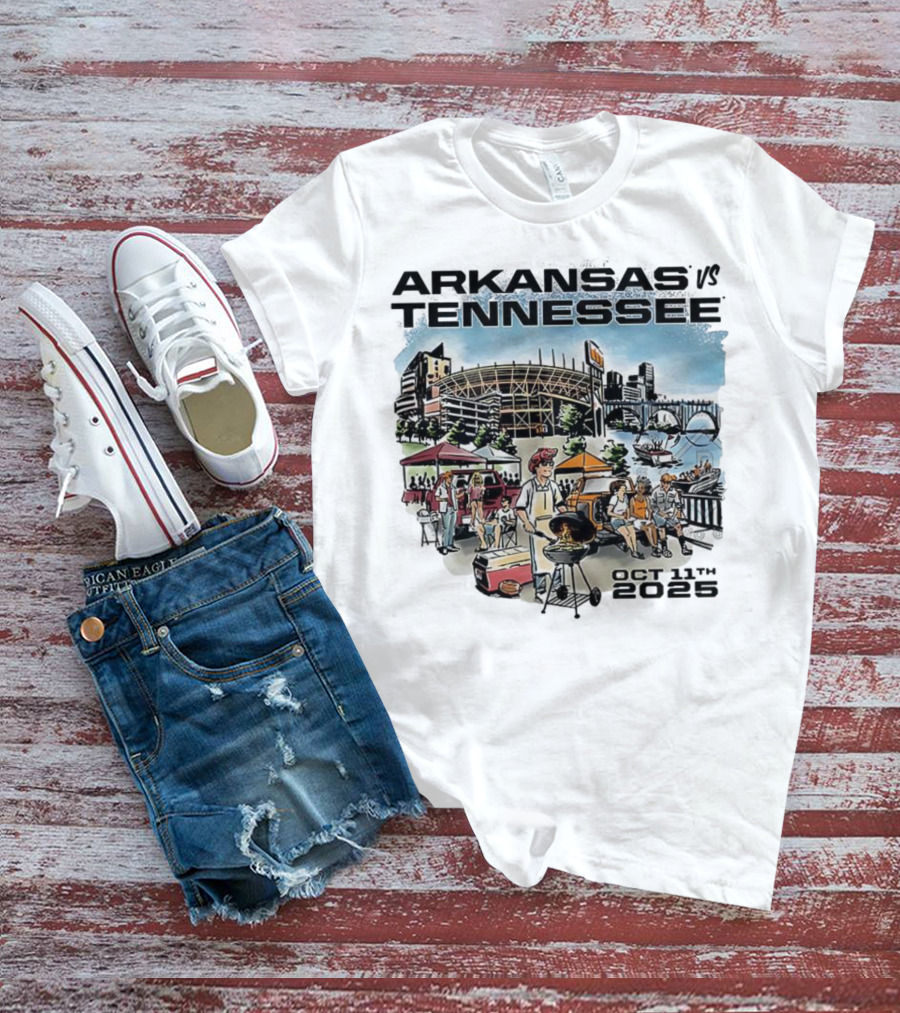 Arkansas Tennessee Tailgate Scene Neyland Stadium October 11th 2025 T-Shirt