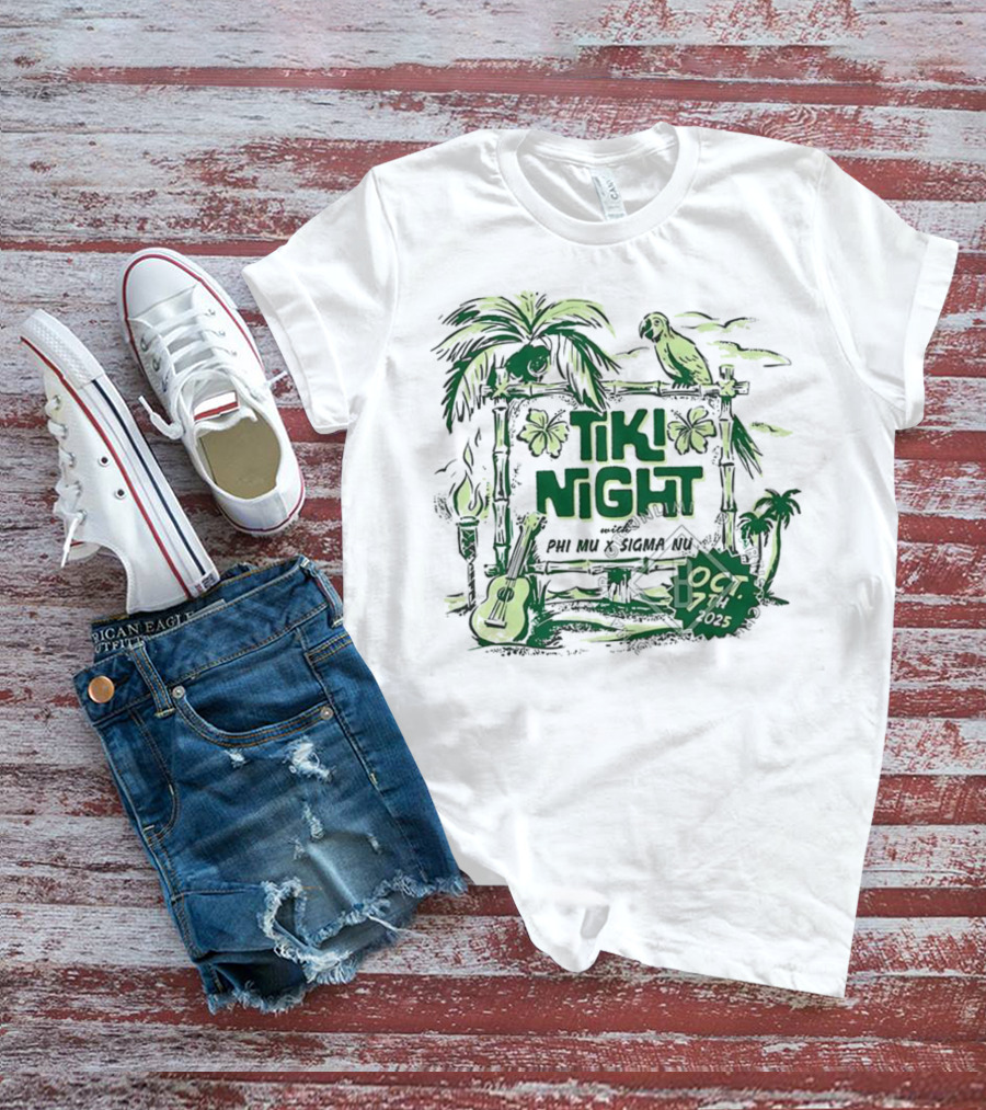 University Of Mississippi Phi Mu Tiki Night Oct 17 2015 T-Shirt