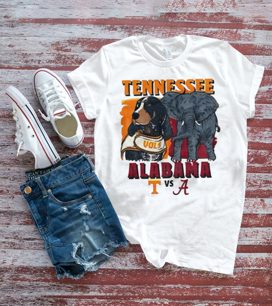 Tennessee Alabama Vols Vs Crimson Tide Mascots Third Saturday October 18 2025 T-Shirt