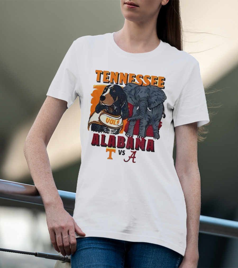 Tennessee Alabama Vols Vs Crimson Tide Mascots Third Saturday October 18 2025 T-Shirt