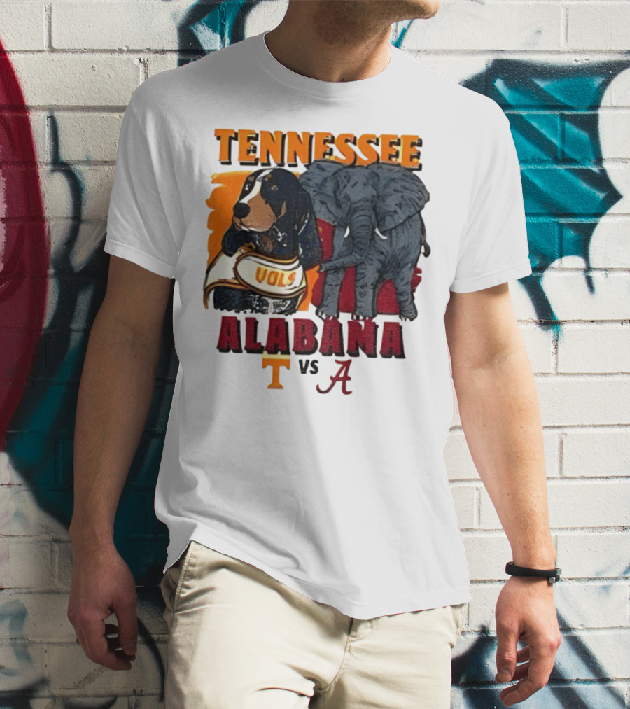 Tennessee Alabama Vols Vs Crimson Tide Mascots Third Saturday October 18 2025 T-Shirt