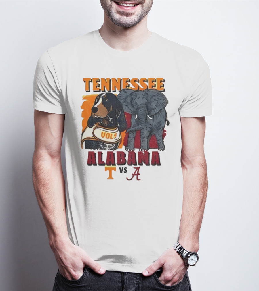 Tennessee Alabama Vols Vs Crimson Tide Mascots Third Saturday October 18 2025 T-Shirt