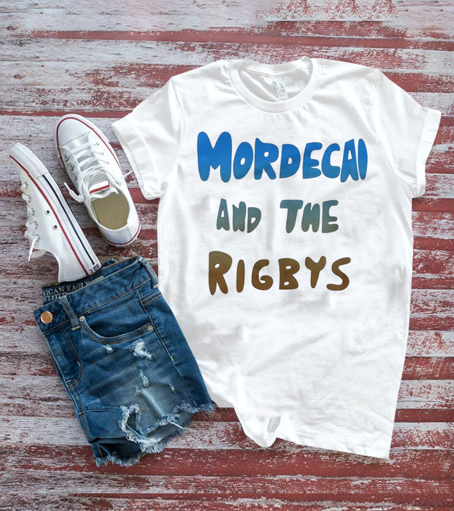 Mordecai And The Rigbys Regular Show Cartoon Character T-Shirt