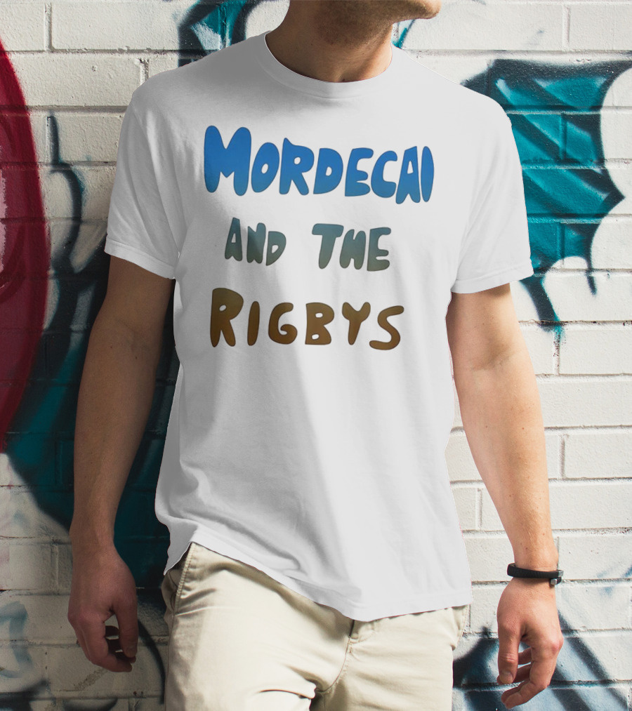 Mordecai And The Rigbys Regular Show Cartoon Character T-Shirt
