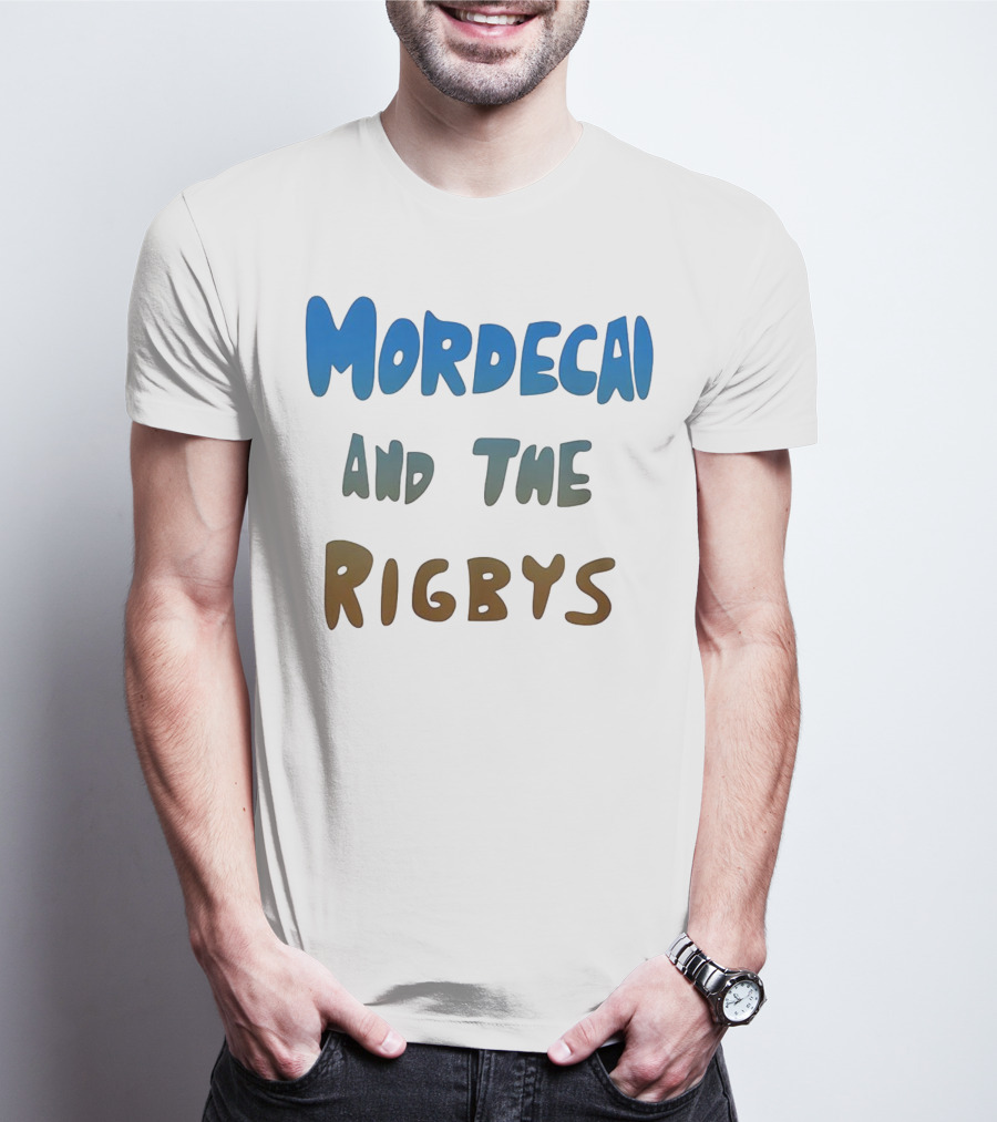 Mordecai And The Rigbys Regular Show Cartoon Character T-Shirt