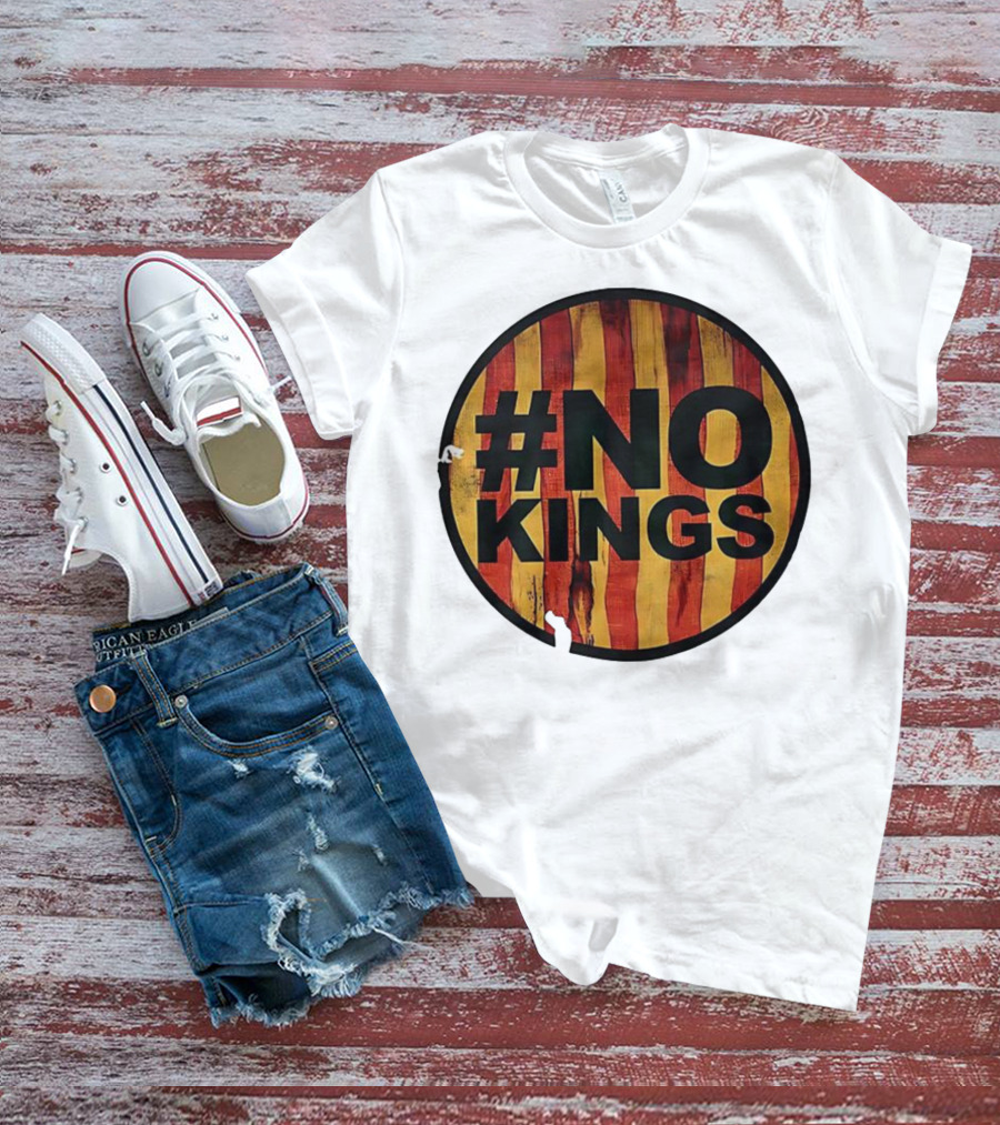 #NO KINGS American Flag Vintage T-Shirt
