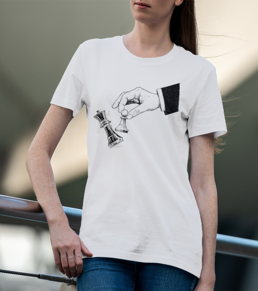 Protest Chess Pawn Topples King No Kings In America Bold Political Statement T-Shirt