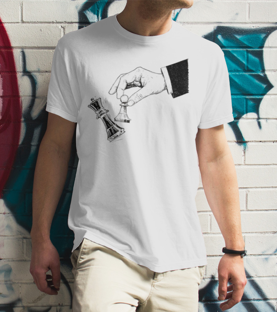 Protest Chess Pawn Topples King No Kings In America Bold Political Statement T-Shirt