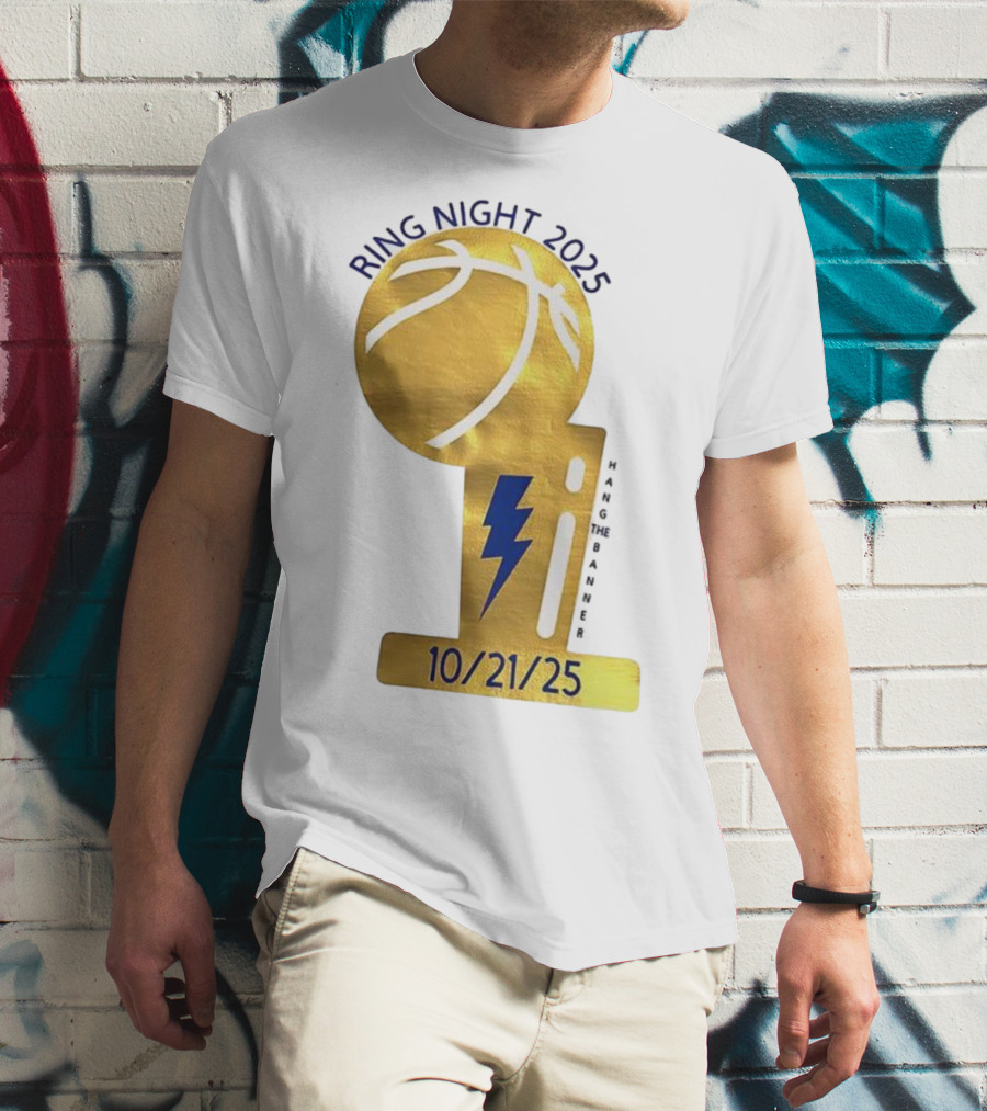 Ring Night 2025 Hang The Banner 10/21/25 Championship Celebration T-Shirt